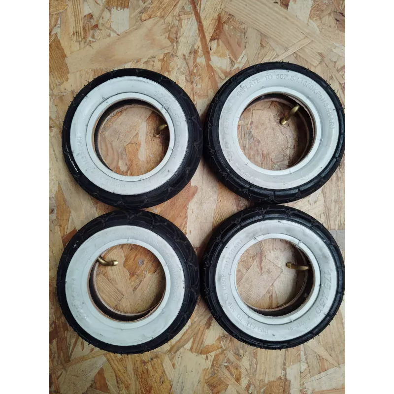 USATO pneumatici bianchi x4 + camera d'aria x4