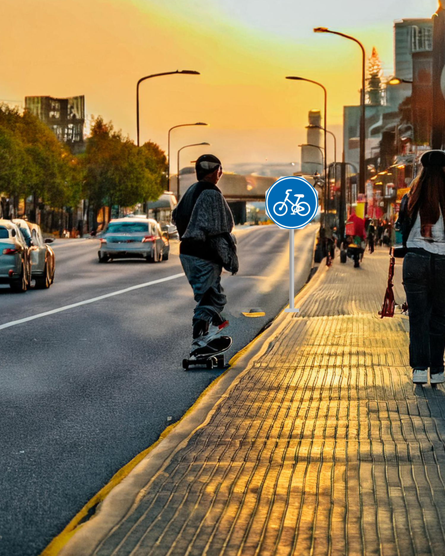 Rider skateboard électrique Evolve Fusion autorisée sur route